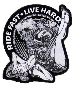 Hot Leathers PPA7593 Motor Pin Up 4.5" X 4" Patch