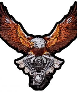 Patches Hot Leathers PPA8229 Storm Clouds Eagle 12" X 12" Patch