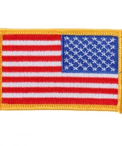 Hot Leathers PPA9011 Yellow Border Right Arm Flag 3"x2" Patch Patches