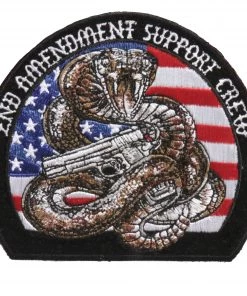 Hot Leathers PPA9173 2nd Amendment Rattle Snake 4" X 3" Patch Patches