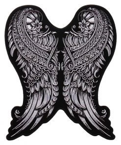 Patches Hot Leathers PPA9187 Ornate Angel Wings 9"x10" Patch