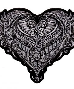 Patches Hot Leathers PPA9208 Ornate Heart 8"x8" Patch
