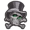 Hot Leathers PPA9340 Top Hat Cross Bones 3" X 4" Patch Patches
