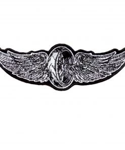 Hot Leathers PPA9460 Flying Wheel Shield 5" X 2" Patch Patches