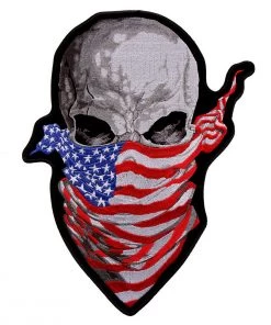 Hot Leathers PPA9589 America Rising Skull 9"x 12" Patch Patches