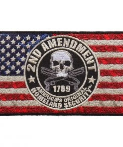 Patches Hot Leathers PPA9843 2nd Amendment Flag 4"x2" Patch