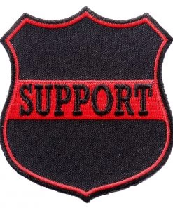 Patches Hot Leathers PPA9860 Support Red 3"x3" Patch