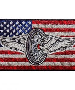 Hot Leathers PPA9923 Flying Wheel Flag 4