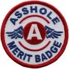 Patches Hot Leathers PPA9960 3 Inch Asshole Merit Badge Patch