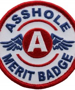 Patches Hot Leathers PPA9960 3 Inch Asshole Merit Badge Patch