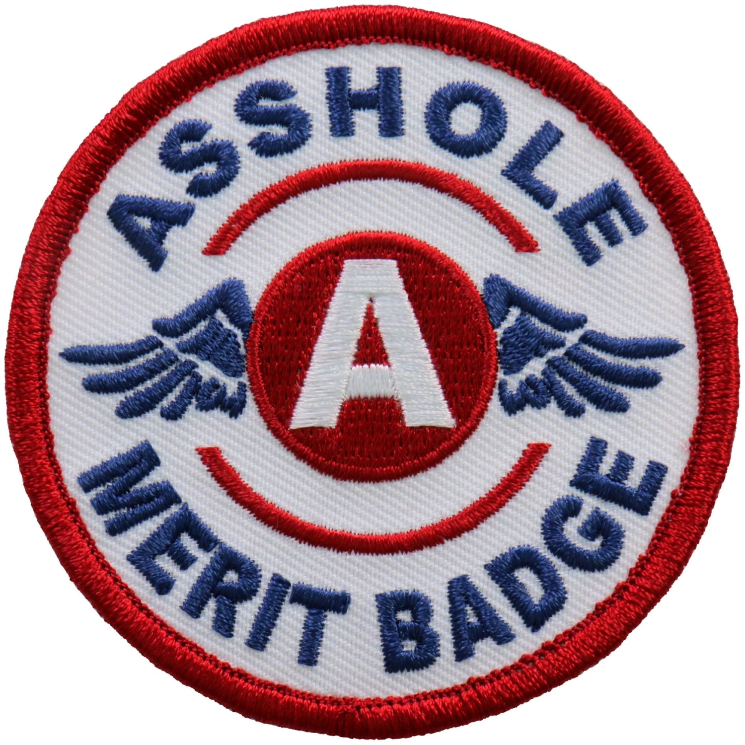 Patches Hot Leathers PPA9960 3 Inch Asshole Merit Badge Patch