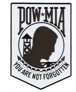 Hot Leathers PPB1020 POW MIA Reflective Safety 3” X 4” Patch Patches
