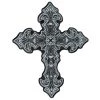 Hot Leathers PPB1217 Reflective Crucifix 9" X 11" Patch