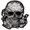 Hot Leathers PPC3215 Bandana Skull With Rhinestones 4" X 4" Patch