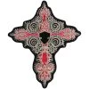 Hot Leathers PPC3265 5 Inch Rhinestone Pink Cross Patch Patches