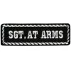 Hot Leathers PPD1005 Sgt. At Arms 4" X 1" Patch