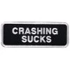 Patches Hot Leathers PPL9012 Crashing Sucks 4" X 2" Patch