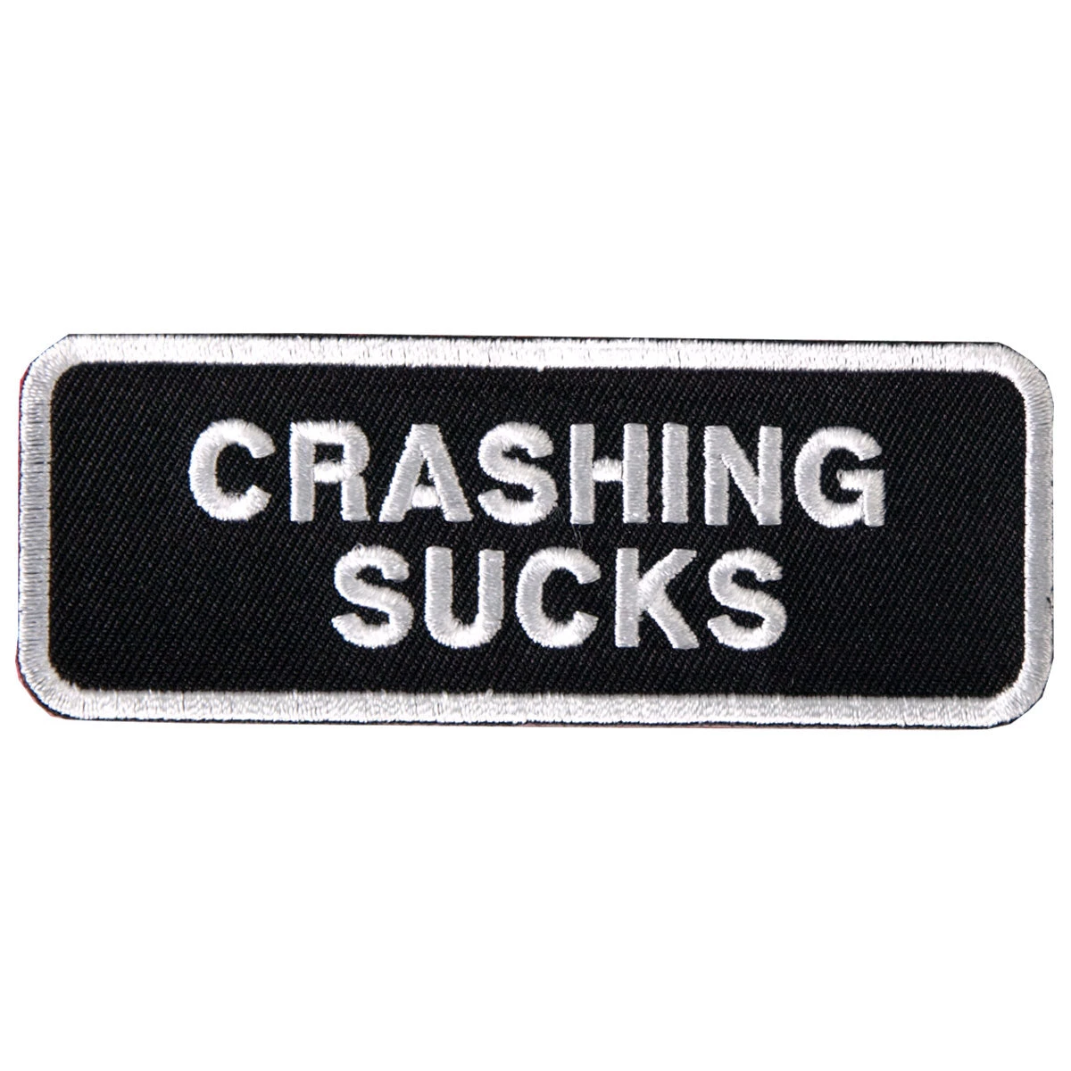 Patches Hot Leathers PPL9012 Crashing Sucks 4" X 2" Patch