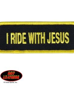 Patches Hot Leathers PPL9063 I Ride With Jesus 4" X 2" Patch