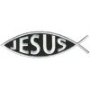 Hot Leathers PPL9077 Jesus Inside Fish 5" X 2" Patch Patches