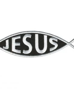 Hot Leathers PPL9077 Jesus Inside Fish 5" X 2" Patch Patches