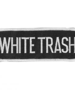 Hot Leathers PPL9087 White Trash 4" X 2" Patch Patches