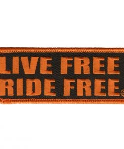 Patches Hot Leathers PPL9197 Live Free Ride Free 4" X 2" Patch