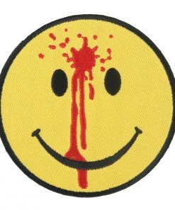 Hot Leathers PPL9328 Smiley Face Bullet Hole Embroidered 3" X 3" Patch