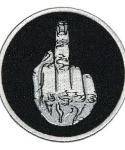 Patches Hot Leathers PPL9375 Circle Middle Finger 3" X 3" Patch