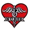 Patches Hot Leathers PPL9537 Nurse Heart 3"x3" Patch
