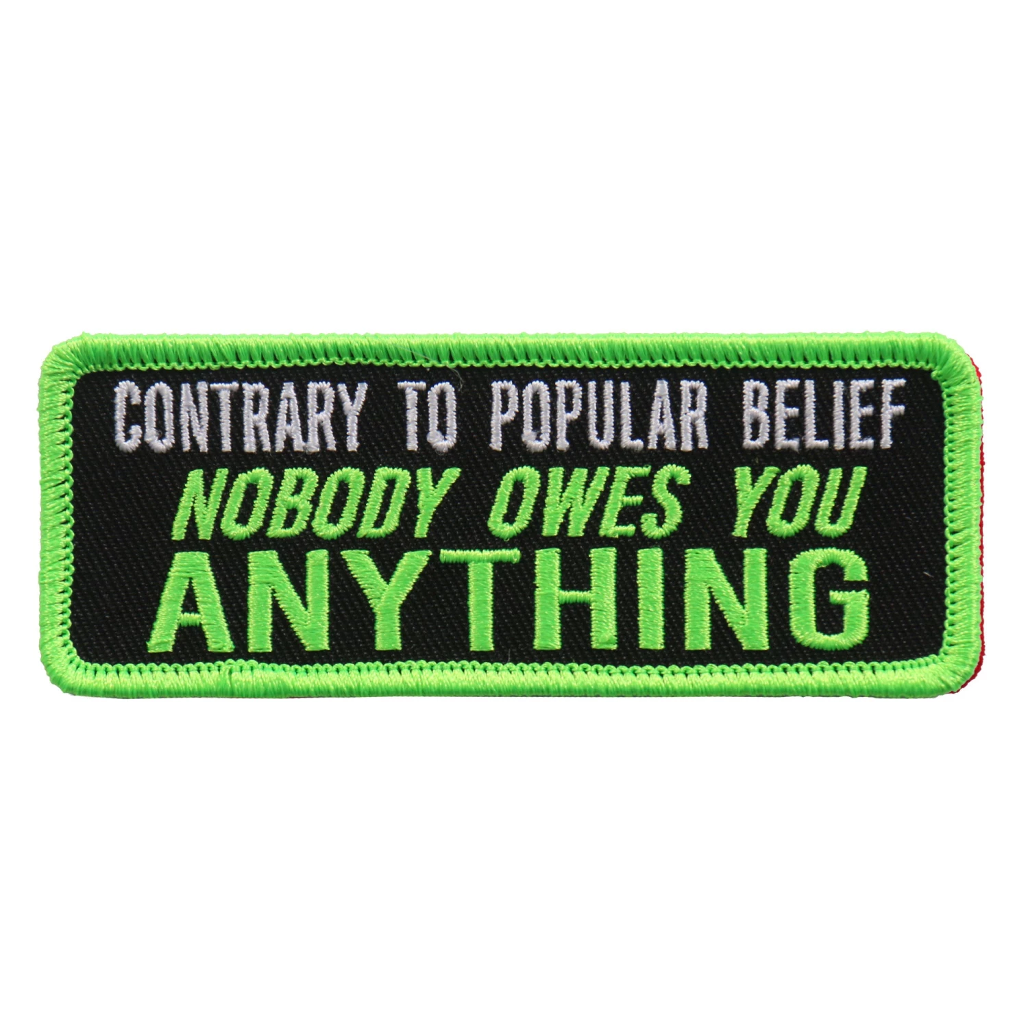 Hot Leathers PPL9612 Contrary To Popular Belief 4"x1" Patch Patches