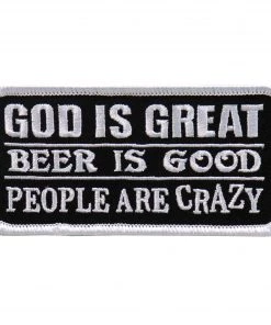 Hot Leathers PPL9637 God Is Great Beer Is Good 4