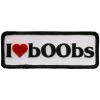 Hot Leathers PPL9681 I Heart Boobs 4"x2" Patch Patches