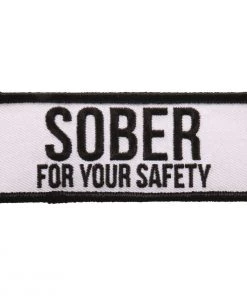 Patches Hot Leathers PPL9714 Sober For Your Safety 4"x2" Patch