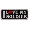 Patches Hot Leathers PPL9727 I Love My Soldier 4"x2" Patch