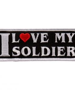 Patches Hot Leathers PPL9727 I Love My Soldier 4"x2" Patch