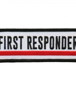 Hot Leathers PPL9744 4 Inch First Responder Red Line Patch Patches