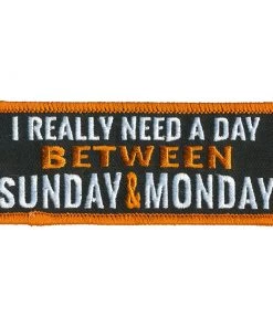 Hot Leathers PPL9795 Between Sunday And Monday 4"x 2" Patch Patches
