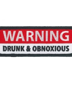 Hot Leathers PPL9807 Warning Obnoxious 4"x 2" Patch