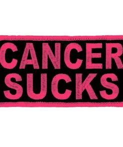 Patches Hot Leathers PPL9814 Cancer Sucks 4"x 2" Pink Patch