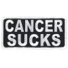 Hot Leathers PPL9815 Cancer Sucks 4"x 2" White Patch Patches