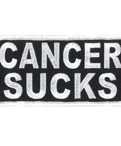 Hot Leathers PPL9815 Cancer Sucks 4"x 2" White Patch Patches
