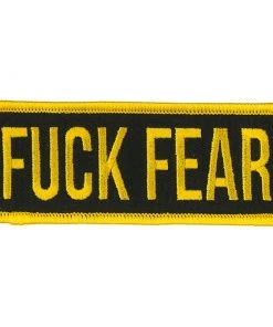 Hot Leathers PPL9856 Fuck Fear 4"x 2" Patch Patches