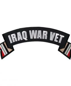 Patches Hot Leathers PPM2106 Iraq War Vet Banner 4" X 1" Patch