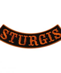 Patches Hot Leathers PPM5155 Sturgis 12β X 3β Bottom Rocker Patch