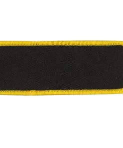 Hot Leathers PPP1009 Blank With Yellow Trim 4" X 1.5" Patch Patches