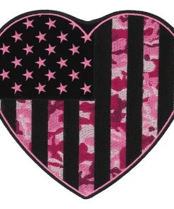 Hot Leathers PPQ1067 Camo Heart 7'' Patch