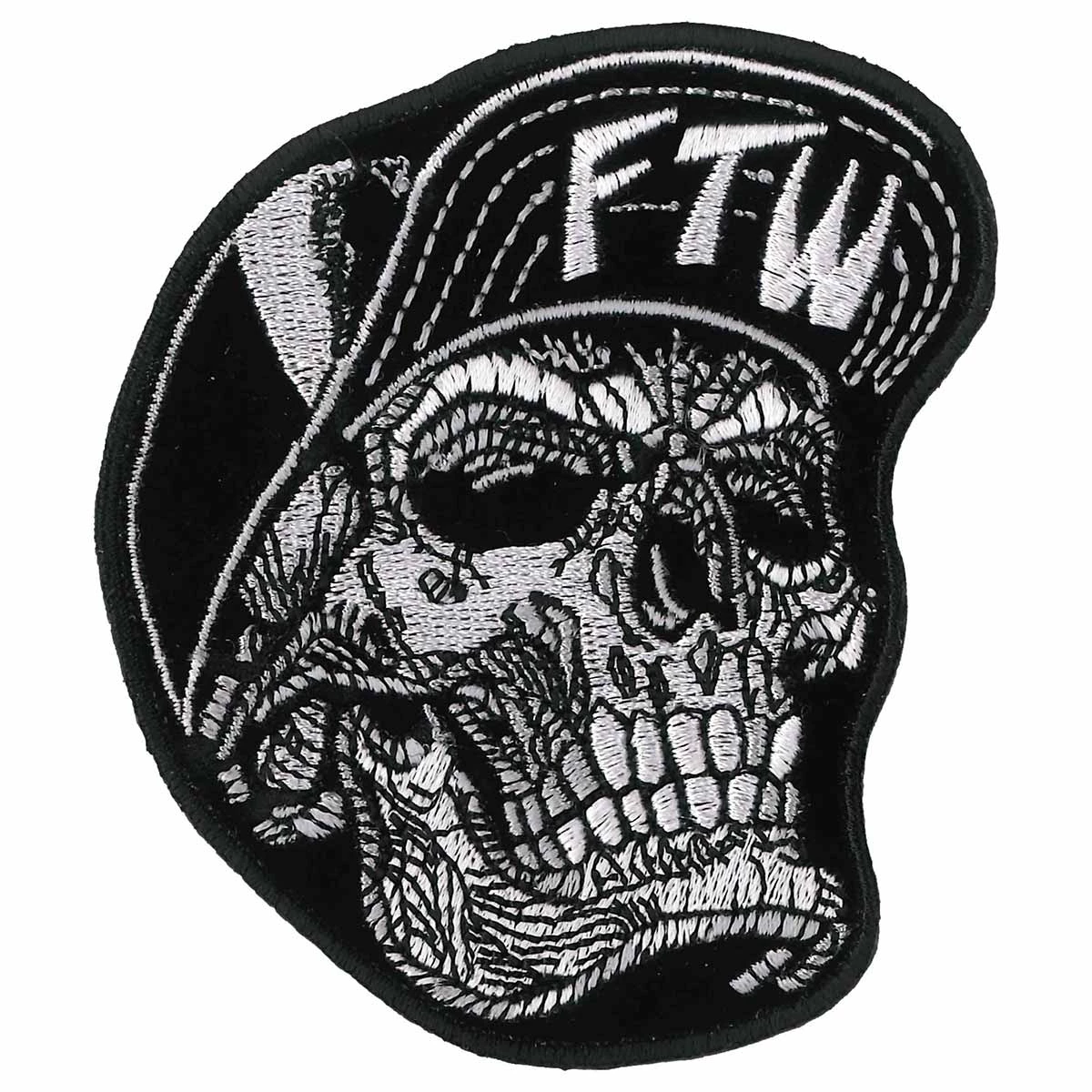 Hot Leathers PPQ1143 Snapback Skull 3.5"x 3" Patch Patches