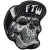 Hot Leathers PPQ1149 Snapback Skull 10'' Patch Patches