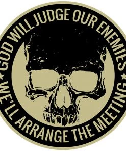 Hot Leathers PPQ1457 God Will Judge 9'' Patch